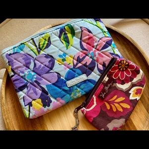 Vera Bradley Escapade Quilted Wristlet and Coin Purse Set